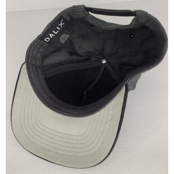 DALIX Baseball Cap Wool Hat Cap Urban Snapback Gray Black H-200 - Simple is Best - Picture 5 of 5